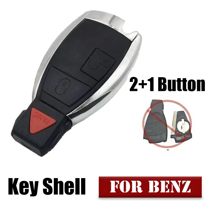 1 Pcs Replacement 2+1 Button ABS Car Key Shell Cover With Blade For Benz C E G S R AMG CL CLK CLS SL SLK