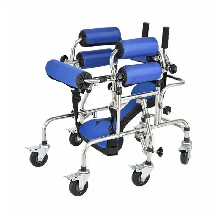 Children Rollator Manual Walker Safety Pediatric Superlight Rollator Walker Option Seats With Wheel