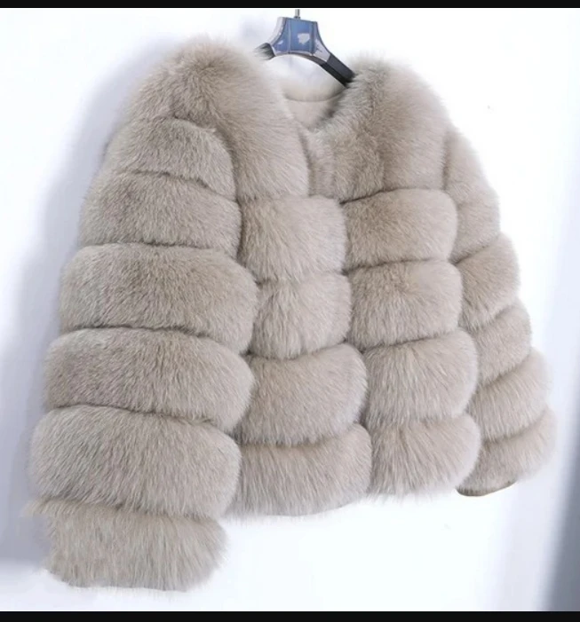 الخريف الشتاء ort Plu Jaet المرأة Faion الشارع Sle طويل Sve الوقوف طوق فو الفراء معطف Ele Ladylike ملابس خارجية #4