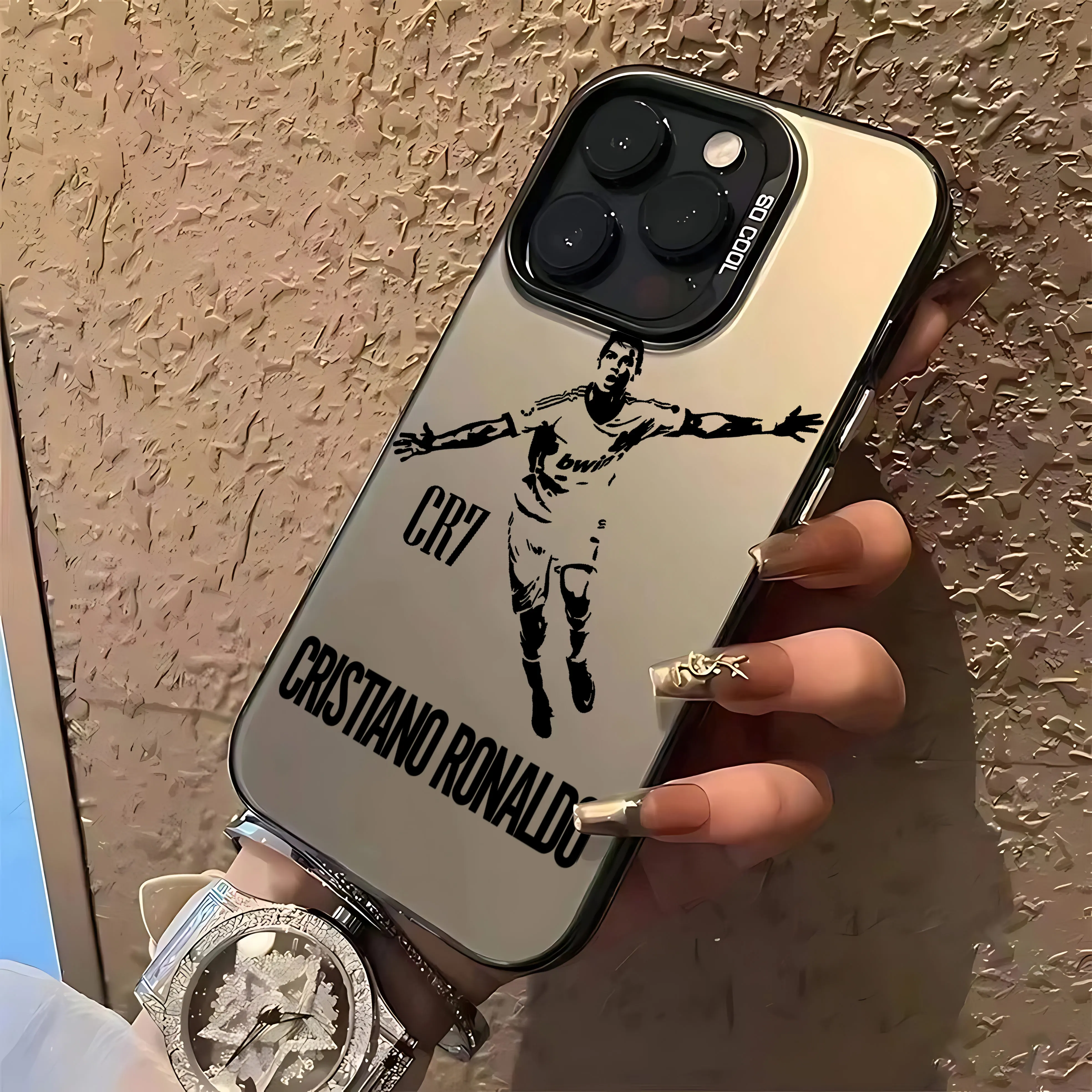 حافظة لهاتف آيفون رائعة لكرة القدم SuperStar لهاتف آيفون 16 15 14 13 12 11 Pro Max XR XS MAX 7 8 PLUS MINI INS غطاء غير لامع مضاد للسقوط