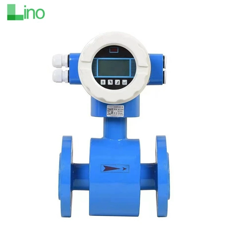 LINO Low Cost Electro Magnetic Water Flow Meter DN100 China Electromagnetic Flowmeter