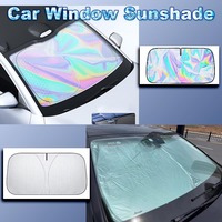 Folding Car Windshield Sun Shade Cover Visor Protector Interior Anti UV Sun Windscreen Parasol Auto Accessories Car Curtain