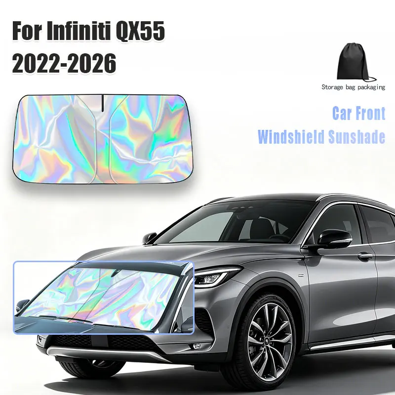 

For Infiniti QX55 2022-2026 Car Windshield Sunshade Cover Front Window Sun Shade Visor Auto Interior UV Protection