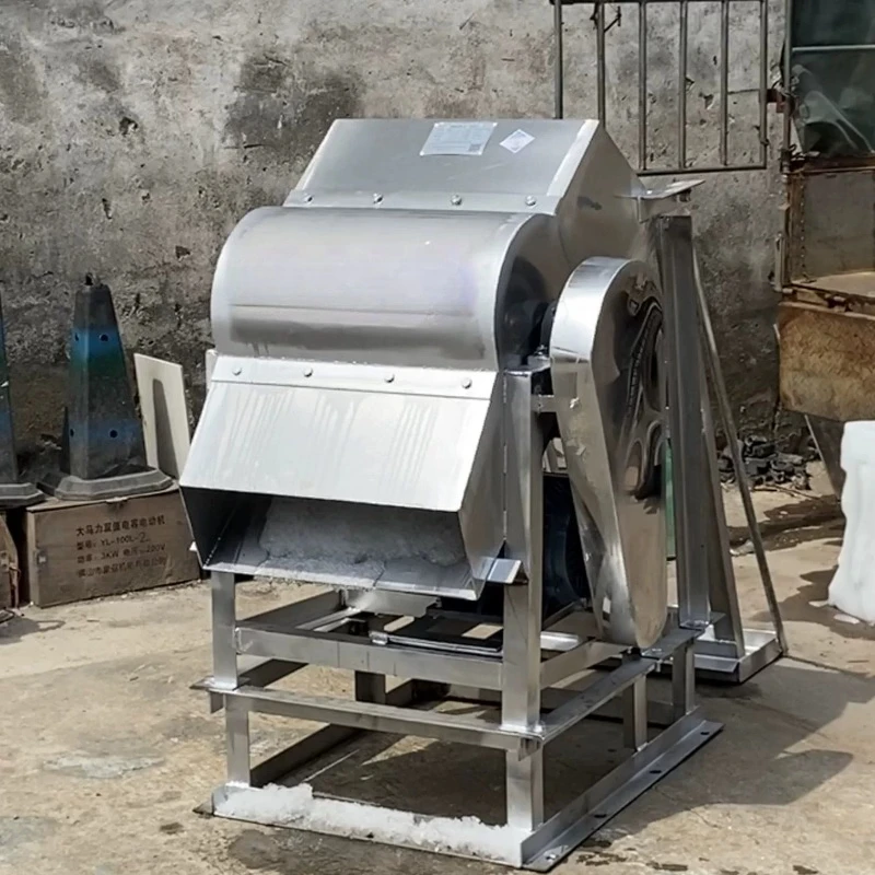 Automatic Large Crusher Ice-loading Frozen Seafood Large Crusher Exclusively Commercial Furniture Grote Versnipperaar ZYFSJ60