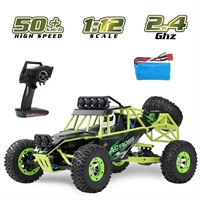 WLtoys 2.4G 12428 1/12 4WD RC Racing Car High Speed Off-Road Remote Control Alloy Climbing Truck With LED Light Toys Kids Gift