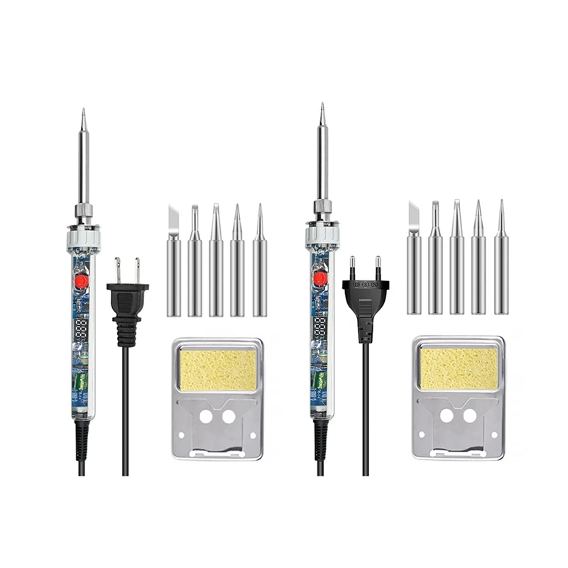 

A81M New 90W Electric Soldering Iron P907 Adjustable Temperature LCD Digital Display With Switch Welding Repair Tools
