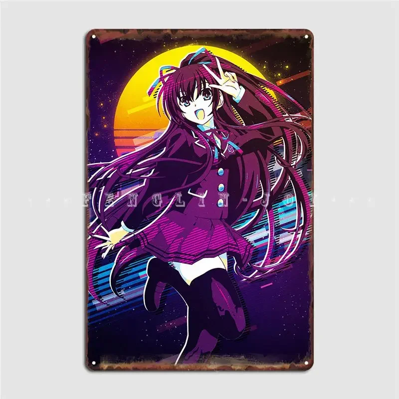 Tohka Yatogami Metal Plaque Poster Club Party Club Bar Designing Mural Painting Tin Sign Poster