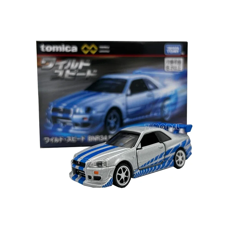 TAKARA TOMY TOMICA Diecast Alloy Car Unlimited Movie version rx-7 Takahashi Keisuke Nissan R34GTR Speedba Collection display