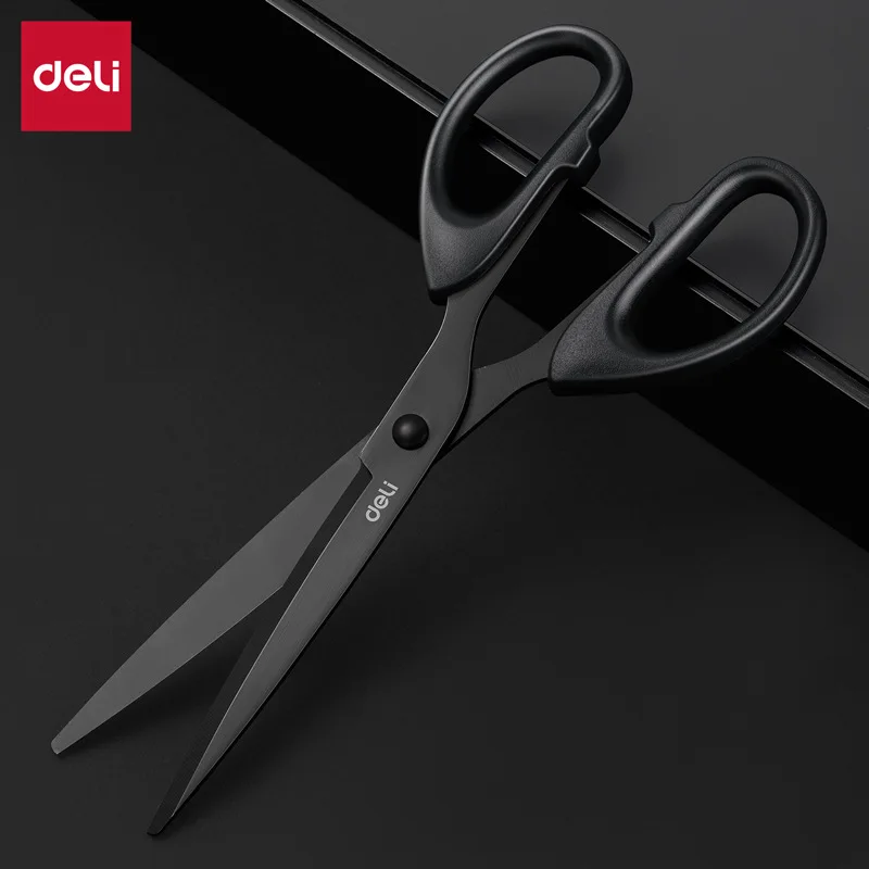 Deli Stainless Steel Scissors 180mm Rust Proof Sharp Scissors Paper Cuttings Tailor Hand Made Household Office Supplies Scissors