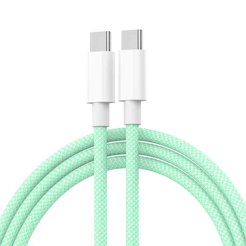 USB-C naar Type C Kleur Kabel Voor Apple iPhone 15 PD 60 W Snel Opladen Voor Huawei Xiaomi Samsung Type C Weven Kabel Accessoires