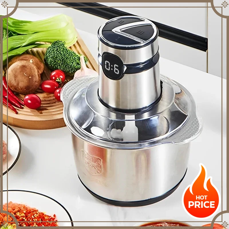 

Хит продаж: электрическая мясорубка 5 л, многофункциональный кухонный комбайн из нержавеющей стали 304, измельчитель овощей, прибор для приготовления детского питания