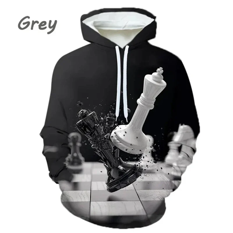 Hottest Style Creativity Chess 3D Printed Hoodie Long Sleeve Personality Fashion Clothes Casual Men And Women Sweatshirt Hoody