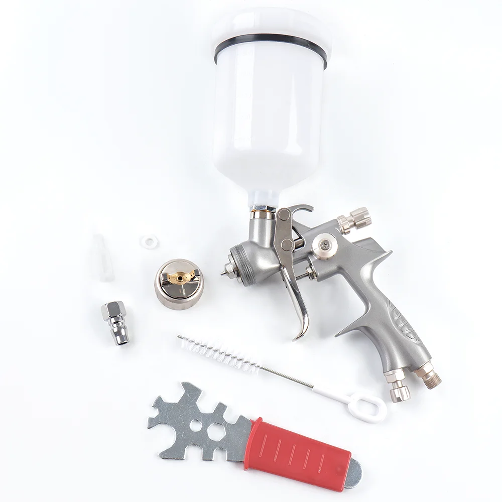 Pistola pulverizadora profesional RP,boquilla de acero de 1,3 mm/1,8 mm, pistola pulverizadora de gravedad,pistola pulverizadora portátil para pintar coches,kit de pintura en aerosol para bricolaje,capacidad de 600 ml