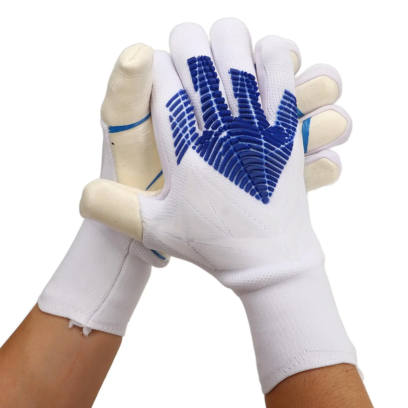 Premium for football Goalkeeper Gloves - Strong Grip, Comfortable Fit, Breathable Protection for Training - White