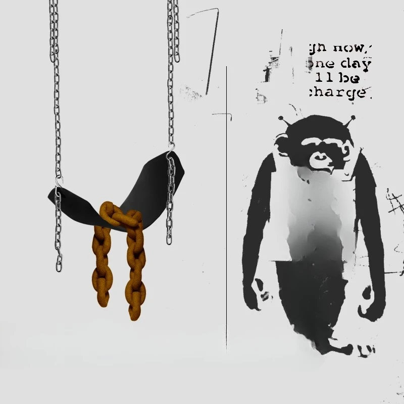Chain swing Cowhide swing Adult household hanging decoration Indoor and outdoor hanging chair Industrial style