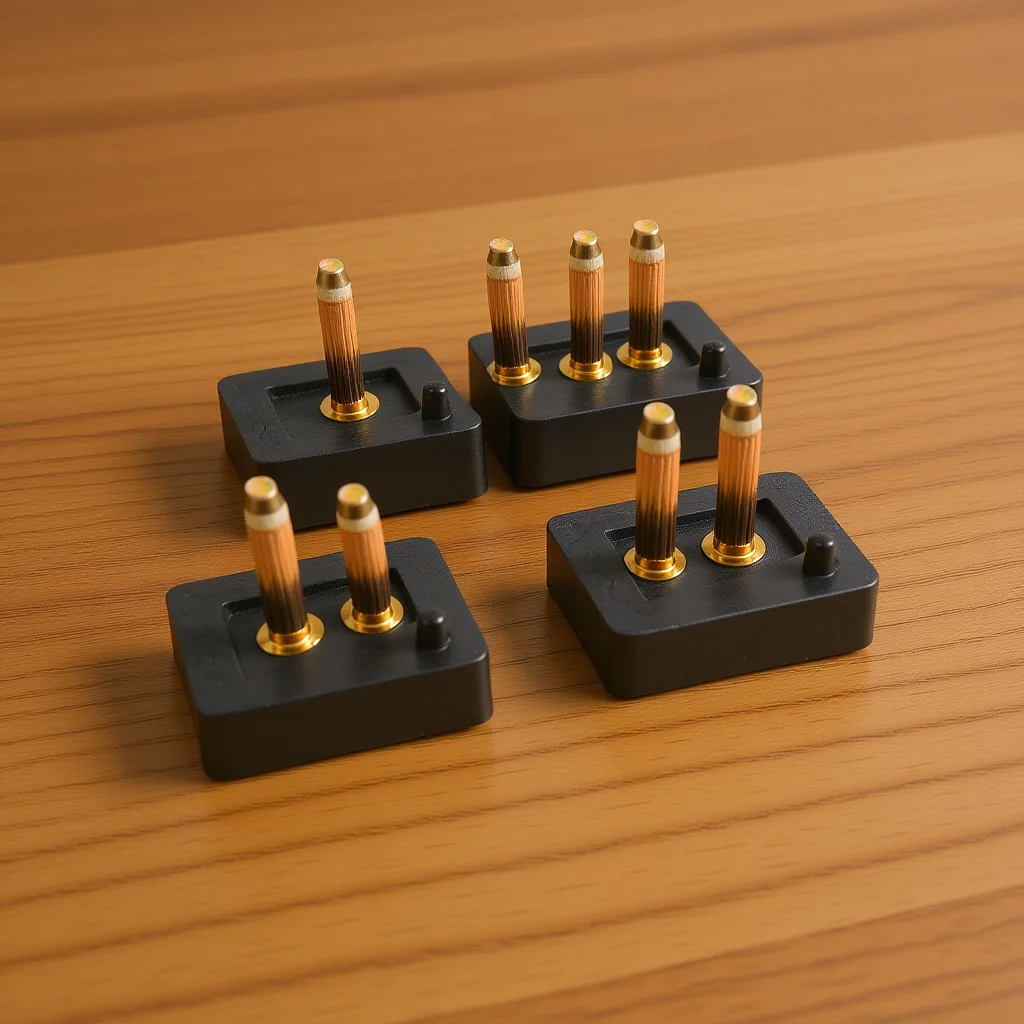 

5Pairs Square Heel Tips for High Heels Replacement Caps Pin Secure Fit Black Repair Accessories for Shoe Maintenance