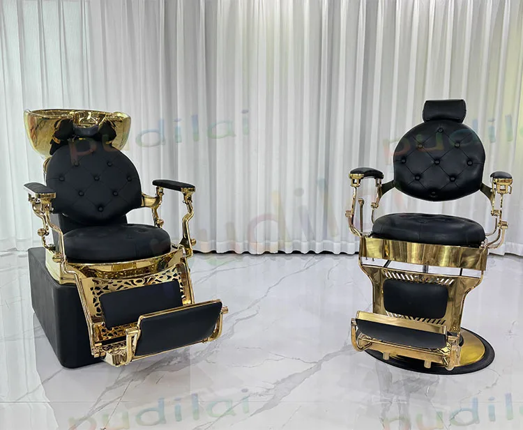 Multifunctional Adjustable Modern Commercial Barber Chair with Hydraulic Pump Ergonomic Hair Cut Styling Barber Chair