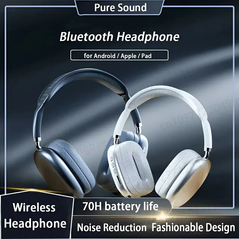 

P9 Headphone Wireless Bluetooth 5.3 Headset Outdoor Mic Noise Cancelling Stereo Sound Pure Sound Earphone Sports Gaming Earphone