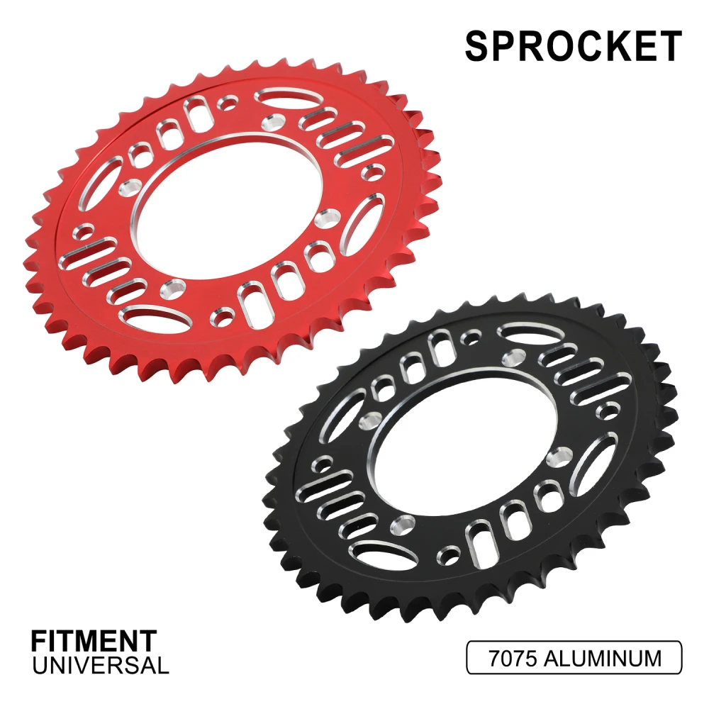 Universal 41T 43T Chain Sprocket Aluminum Chain Wheel Motorcycles Accessories For 50 70 90 110 125 140 150 160 170 cc Dirt Bike