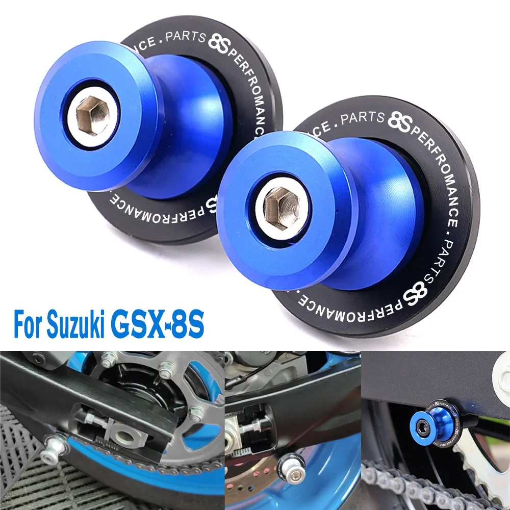 

For Suzuki GSX-8S 2023 GSX8S GSX 8S 2024 Motorcycle Accessories Aluminum M8 Swingarm Spools Slider Stand Screws