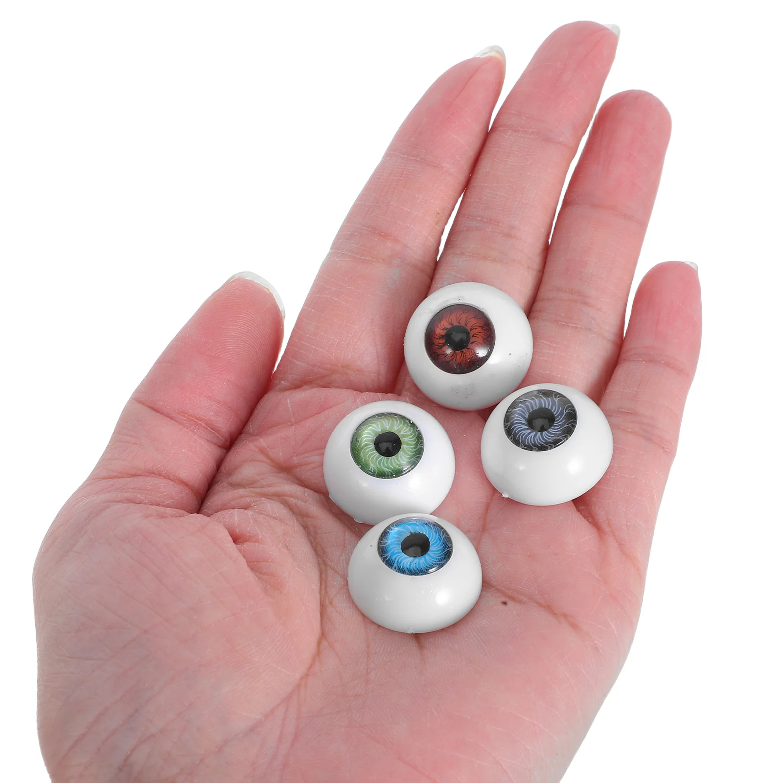 

40 Pcs Cartoon Eyeballs Black Plastic Craft Eyes Eyelash Button for Stuffed Animal