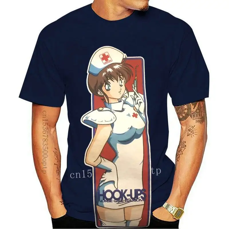 

Mens Clothes Hook Ups T Shirt Manga Nurse Girl Natsume All Siize Rare Loose Size Top Tee Tshirt