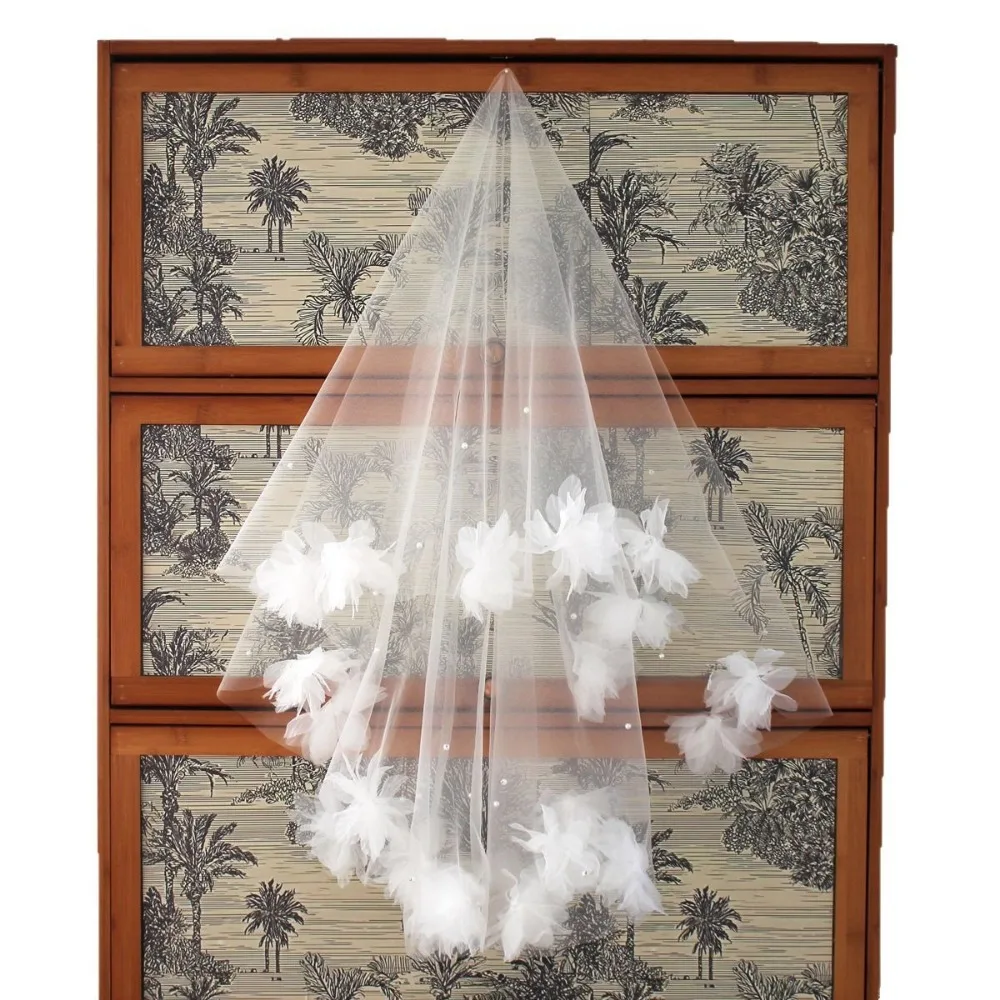 

Beaded Bridal Wedding Veil Accessories Marriage Shoulder Bridal Veil Women Marriage Bride to Be