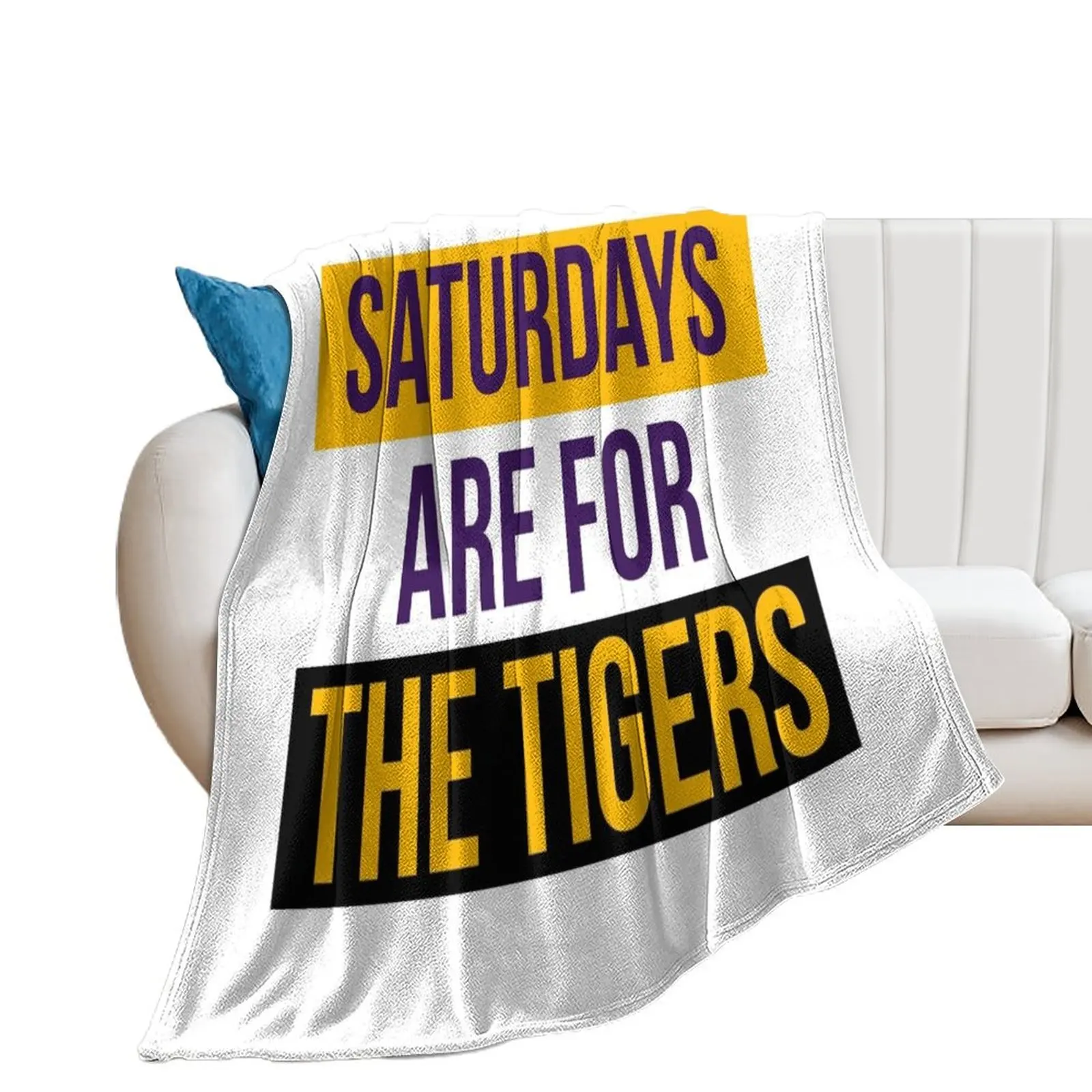 

Saturdays Are For The Tigers Shirts & Stickers Throw Blanket For Sofa Thin sofa bed Blankets For Baby Blankets