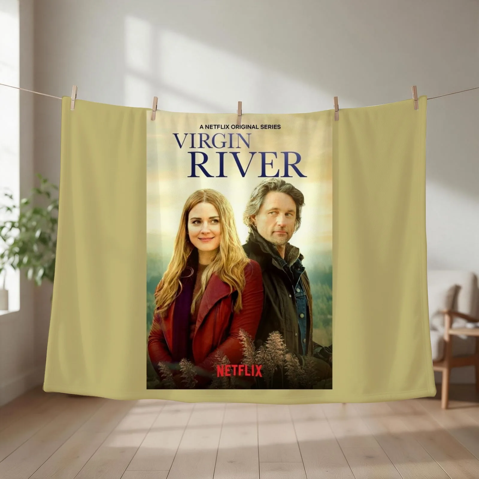 virgin river Throw Blanket couch cozy soft plush fuzzy picnic outdoor blanket