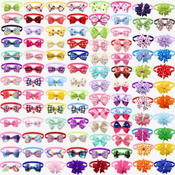 50/100pcs Bulk Popular Dog Bowtie For Small Dog Cat Bowtie Neckties Dogs Pets Grooming  Accessories Fashion Bowties For Dogs