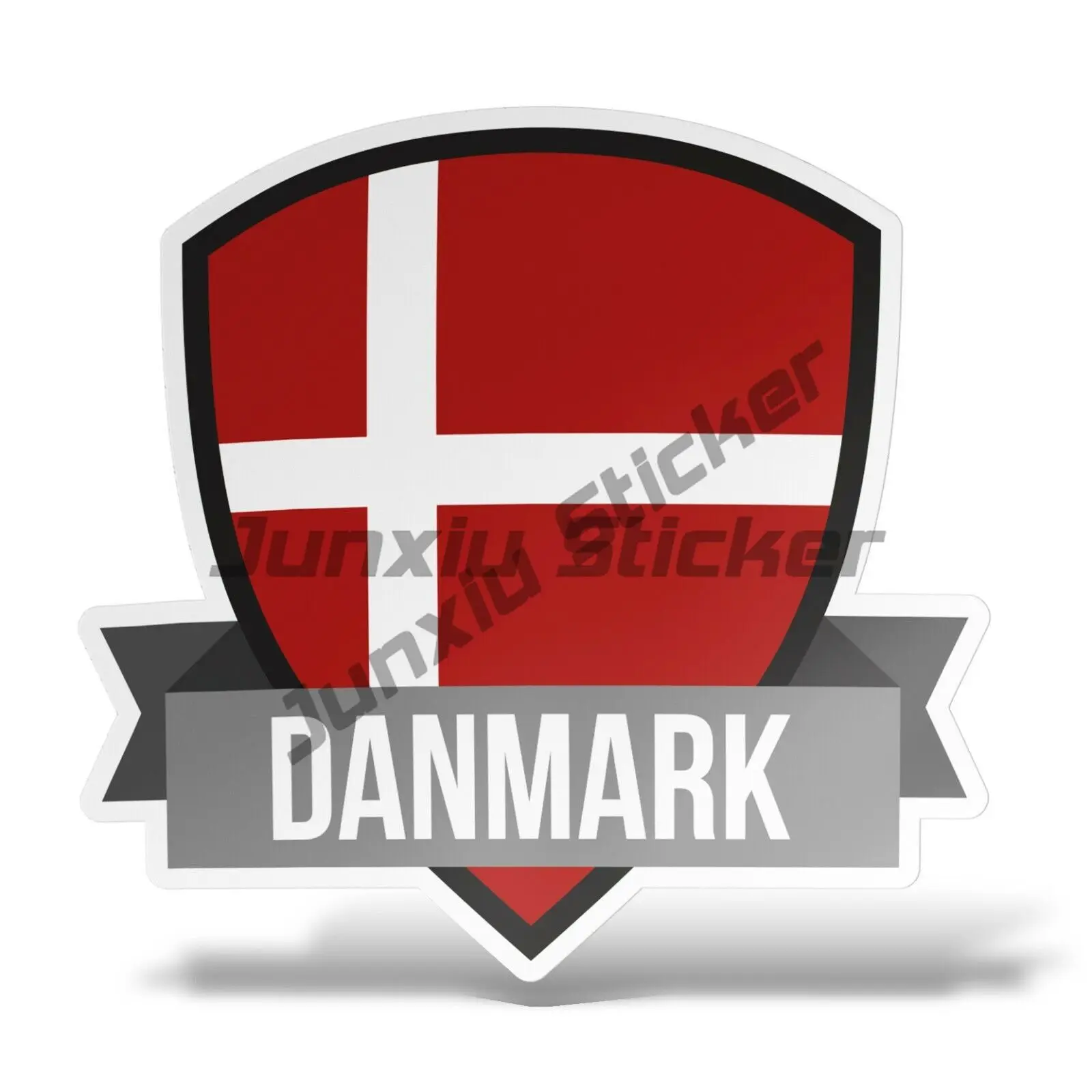 

Copenhagen Danish Coat of Arms City Emblem Souvenir Car Stickers Funny Denmark Skull Waving Flag Map Travel Souvenir PVC Decal