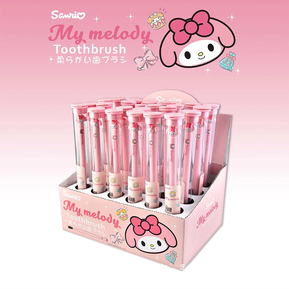 Hellokitty Sanrio Toothbrush Mymelody Kuromi Cinnamoroll Cartoon Student Adult Household Toothbrush Cleaning Toothguard