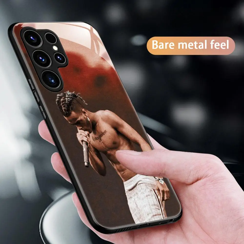 حار مغني الراب XX-X T-Tenta-cionS جراب هاتف لسامسونج S25 S24 S23 S22 S21 S20 زائد الترا نوت 20 الزجاج المغناطيسي