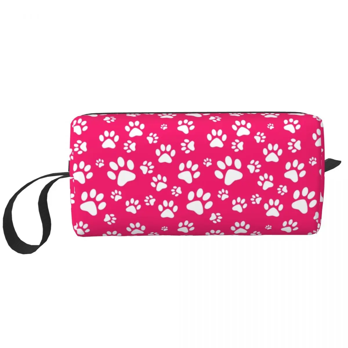 Pet Dog Paw Pattern Cosmetic Bag Women Kawaii Big Capacity Animal Footprint Gift Makeup Case Beauty Storage Toiletry Bags