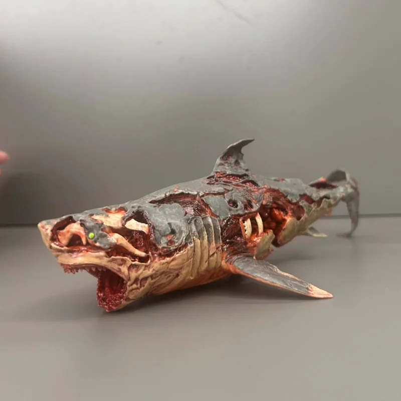 

Bulk Cargo Zombie Shark Action Figure Authentic Biochemical Mutant Highly Detailed Collectible Desk Ornament For Horror Toy Fans