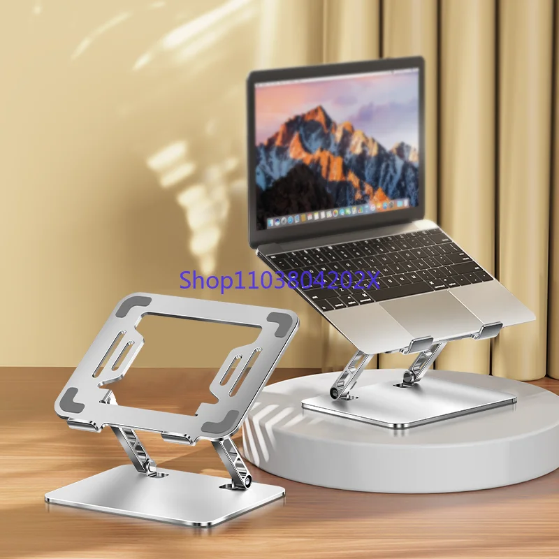 2024 Factory Price Desktop Flexible Notebook Holder Adjustable Foldable Metal Portable Laptop Stand for Desk