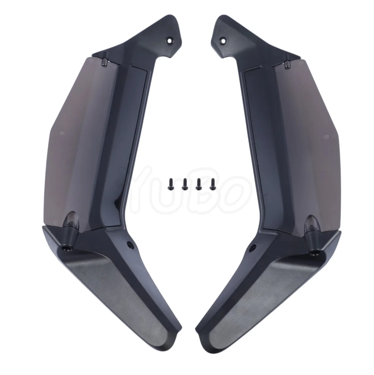 Black Adjustable Air Deflector Side Spoilers Wing Windshield For Honda Goldwing GL1800 2018-2026 2020 2024 GW Gold Wing GL 1800