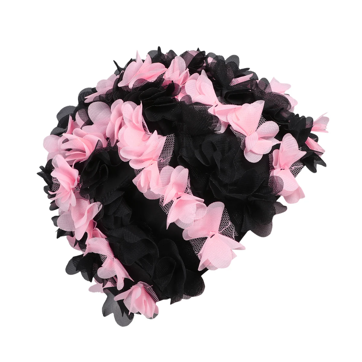 

3D Flower Petals Shaped Swim Cap Comfortable Texture No Strain Enjoyable Swimming Experience Women Bathing Cap