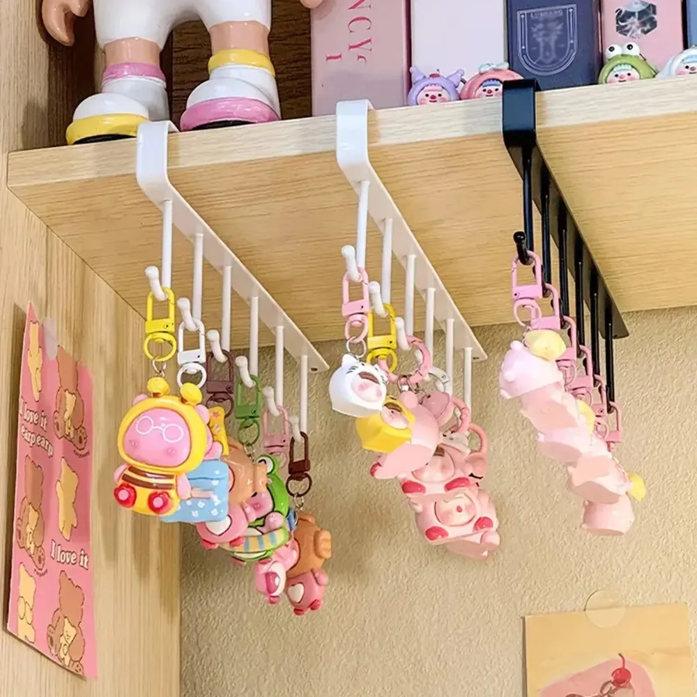 Support de présentation pour porte-clés en fer – Crochet de rangement multifonctionnel pour bijoux, accessoires et usage en cuisine (1 pièce/2 pièces)