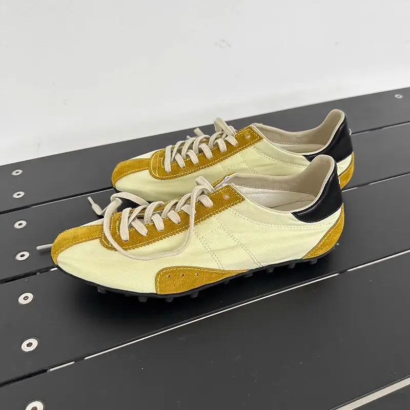 

2026 New Fashion Color Block Dequan Shoes Unisex Low Top Casual Sneakers with Laces Spring Autumn Winter Seasonal Wear
