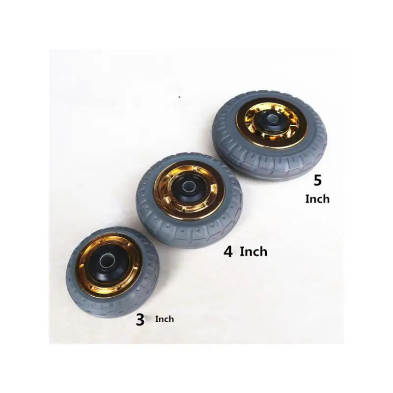 1 Pcs 5 Inch Single Wheel Caster Medium Phnom Penh Fiberhome Rubber Wear Resistant Trolley Flat Car