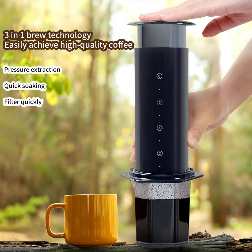 Espresso Coffee Maker Machine Portable French Press Coffee Pot With Filter Papers Kit For AeroPres XL Air Press Barista Tools