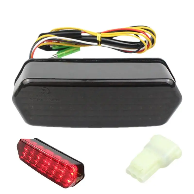 

Motorcycle License Plate Brake Light Motorcycle Rear Brake Light LED For Enhanced Safety Motorcycle Driving Lights Stop Tail