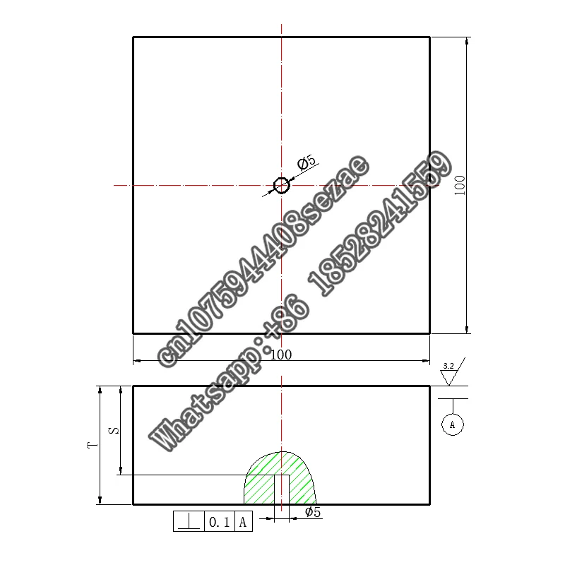 Customized CBII standard test block monocrystalline silicon wafer straight probe inspection comparison