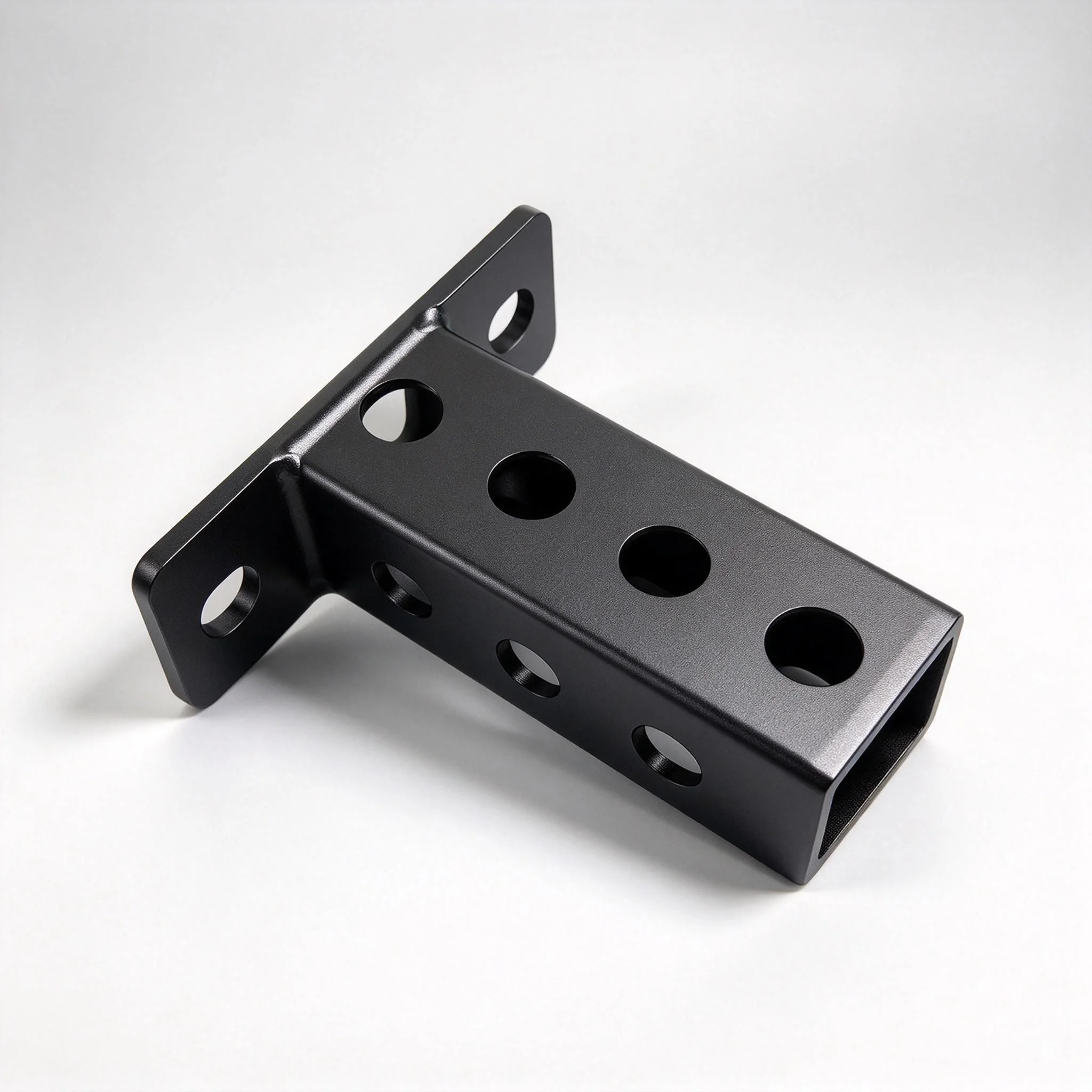 75x75mm Square Tube Single End Beam Squat Rack Accessory, 26 Openings 50 Holes Gym Storage Part