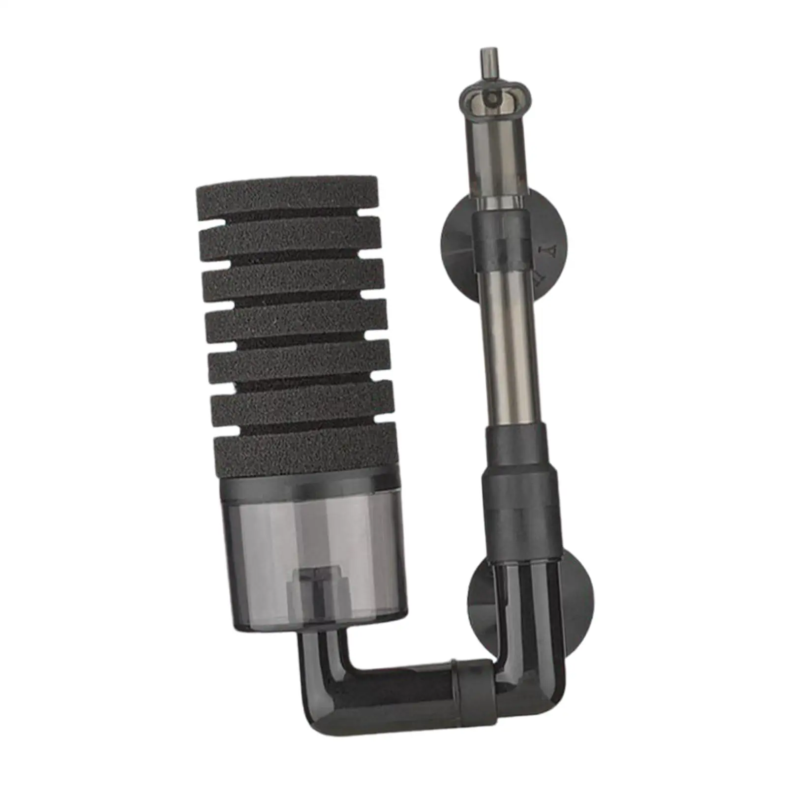 3 in 1 Aquarium Fish Tank Sponge Filter Cycle Filtration Vacuum Suction Pump Equipment Increase Oxygenated Mute