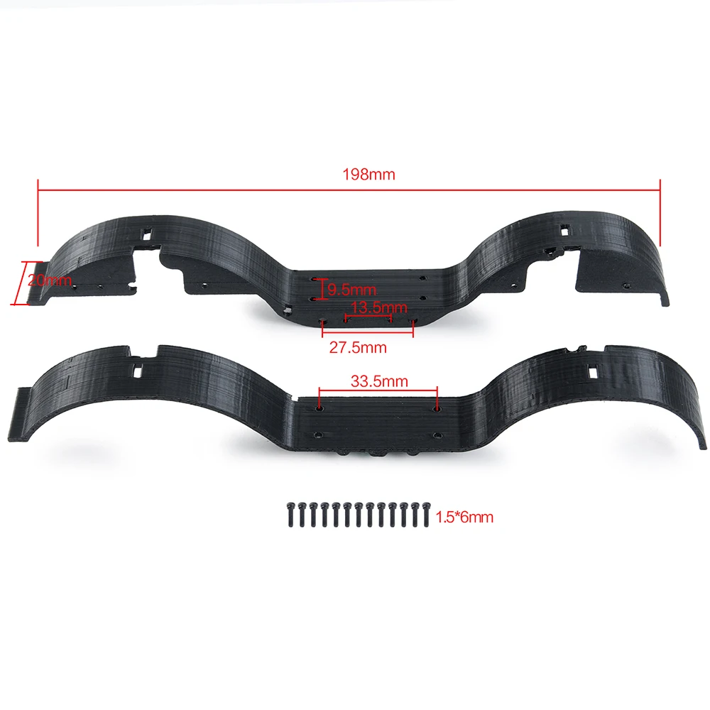 AXSPEED البلاستيك الطين اللوحات الحاجز غطاء الإطارات بطانة لمحوري SCX24 90081 AXI00001 AXI00002 AXI00005 AXI00006 1/24 RC قطع غيار السيارات