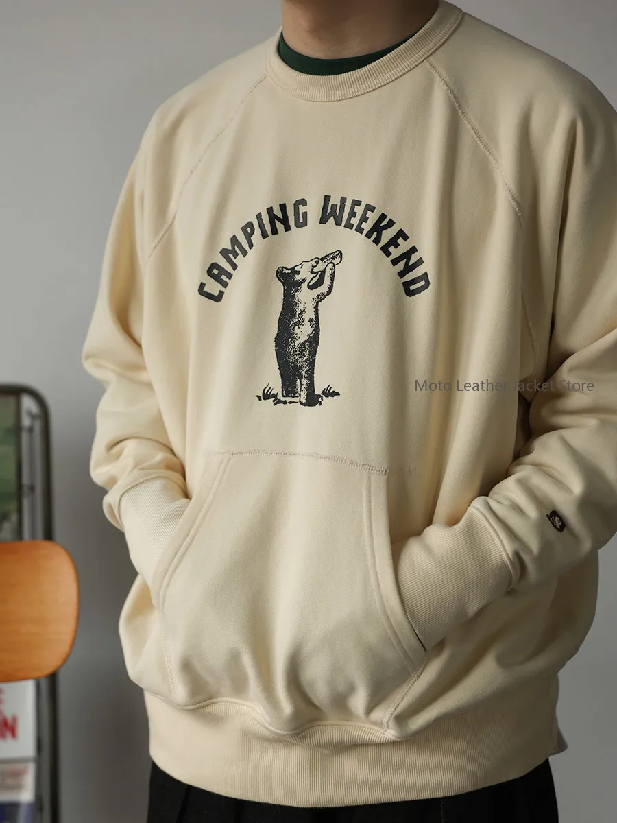 

Secondorder FW22 IVY Sweatshirt Ivy League Vintage American Oversized Crew Neck Sweatshirt