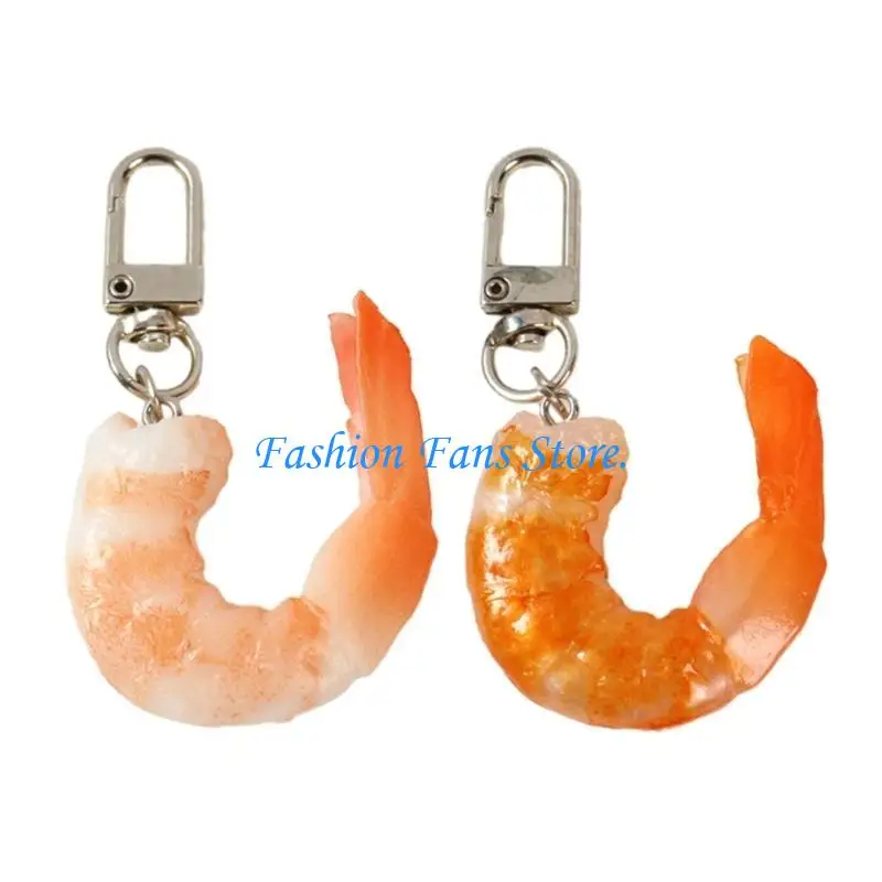  Creative Shrimp Keychain Pendant Charm for Women Novelty Bag Hangings Decoration