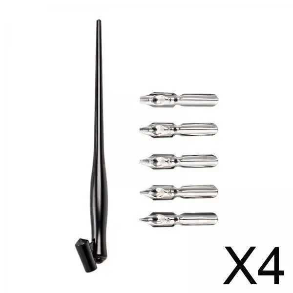 

Пластиковые ручки для каллиграфии, набор ручек с держателем для перьев кисти для рисования индийскими чернилами и маскировки комиксов